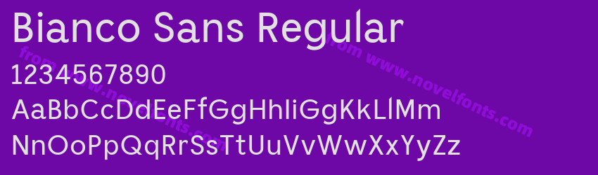Bianco Sans RegularPreview Bianco Sans RegularPreview