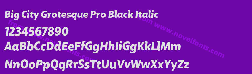 Big City Grotesque Pro Black ItalicPreview Big City Grotesque Pro Black ItalicPreview
