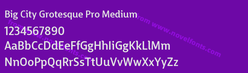 Big City Grotesque Pro MediumPreview Big City Grotesque Pro MediumPreview