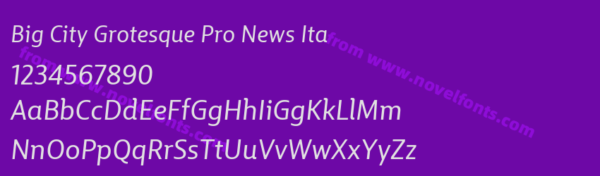 Big City Grotesque Pro News ItaPreview Big City Grotesque Pro News ItaPreview