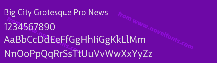 Big City Grotesque Pro NewsPreview