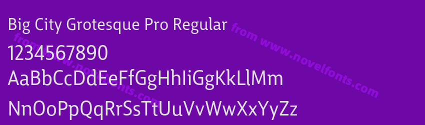 Big City Grotesque Pro RegularPreview Big City Grotesque Pro RegularPreview