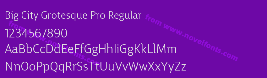 Big City Grotesque Pro RegularPreview Big City Grotesque Pro RegularPreview