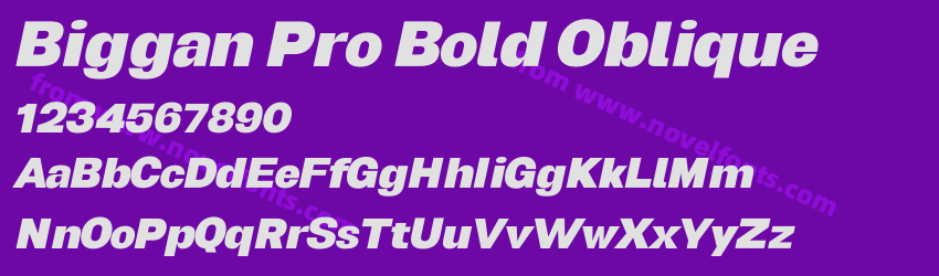 Biggan Pro Bold ObliquePreview Biggan Pro Bold ObliquePreview