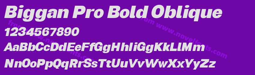 Biggan Pro Bold ObliquePreview Biggan Pro Bold ObliquePreview