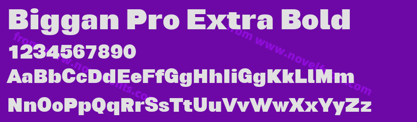 Biggan Pro Extra BoldPreview Biggan Pro Extra BoldPreview