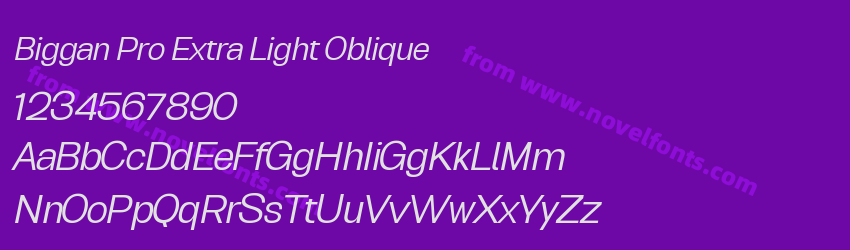 Biggan Pro Extra Light ObliquePreview Biggan Pro Extra Light ObliquePreview