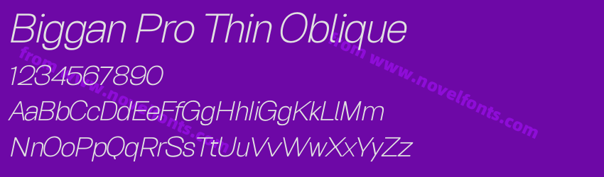 Biggan Pro Thin ObliquePreview Biggan Pro Thin ObliquePreview