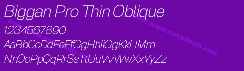 Biggan Pro Thin ObliquePreview Biggan Pro Thin ObliquePreview