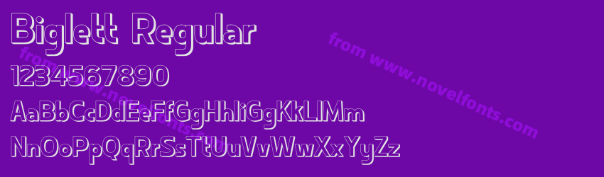 Biglett RegularPreview Biglett RegularPreview