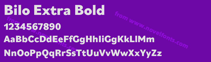 Bilo Extra BoldPreview