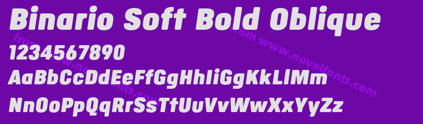 Binario Soft Bold ObliquePreview Binario Soft Bold ObliquePreview