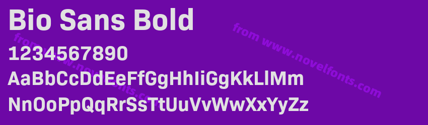 Bio Sans BoldPreview Bio Sans BoldPreview