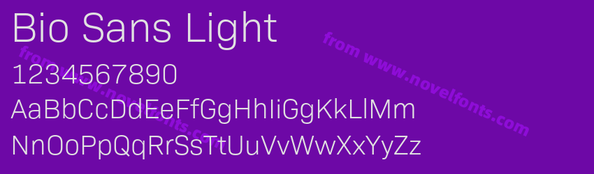 Bio Sans LightPreview