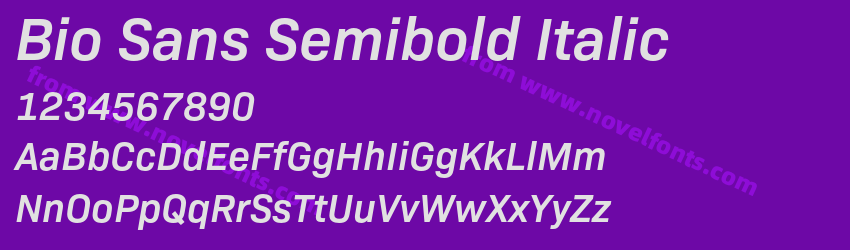 Bio Sans Semibold ItalicPreview Bio Sans Semibold ItalicPreview