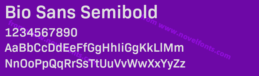 Bio Sans SemiboldPreview