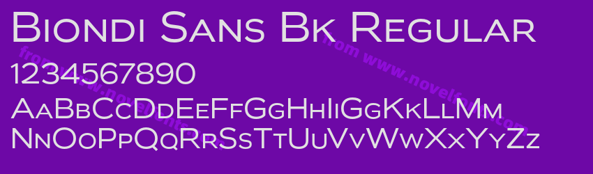Biondi Sans Bk RegularPreview