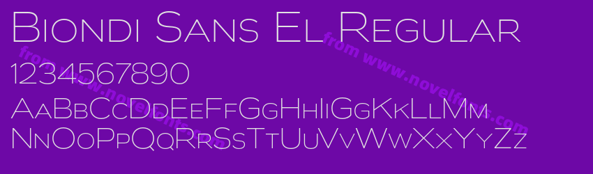 Biondi Sans El RegularPreview Biondi Sans El RegularPreview