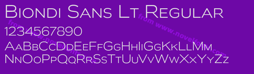 Biondi Sans Lt RegularPreview Biondi Sans Lt RegularPreview