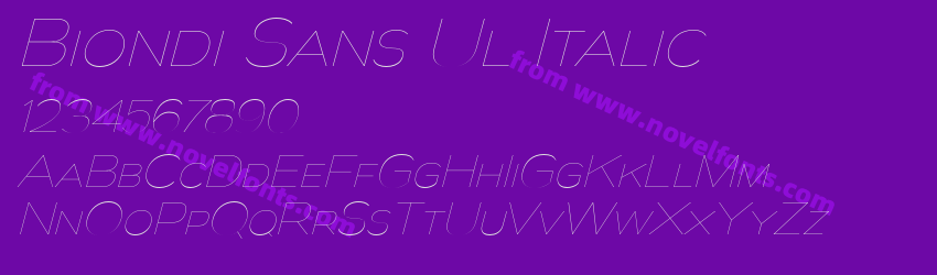 Biondi Sans Ul ItalicPreview Biondi Sans Ul ItalicPreview