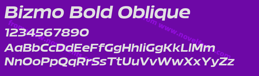 Bizmo Bold ObliquePreview Bizmo Bold ObliquePreview