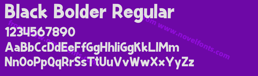 Black Bolder RegularPreview Black Bolder RegularPreview