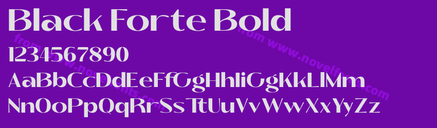 Black Forte BoldPreview Black Forte BoldPreview