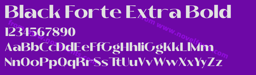 Black Forte Extra BoldPreview