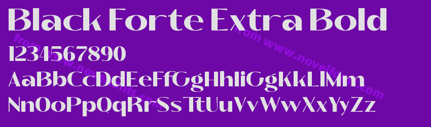 Black Forte Extra BoldPreview Black Forte Extra BoldPreview