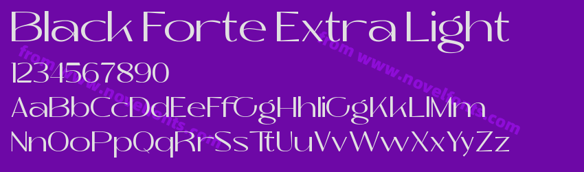 Black Forte Extra LightPreview Black Forte Extra LightPreview