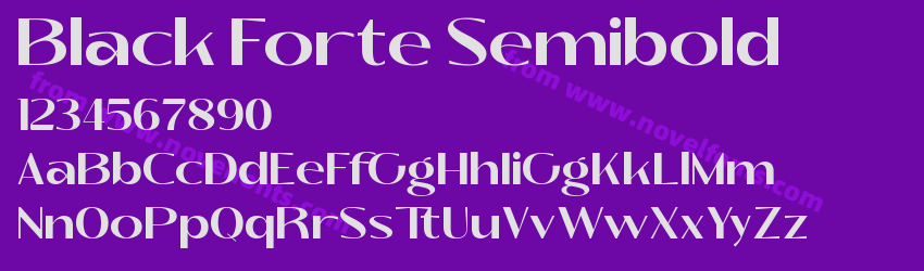 Black Forte SemiboldPreview