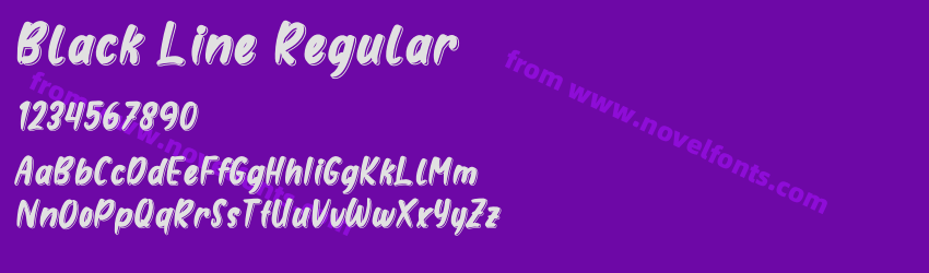 Black Line RegularPreview Black Line RegularPreview