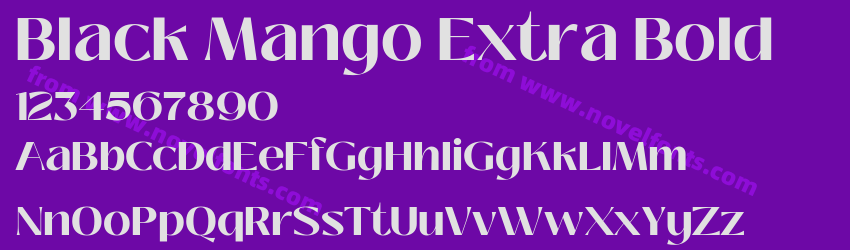 Black Mango Extra BoldPreview Black Mango Extra BoldPreview