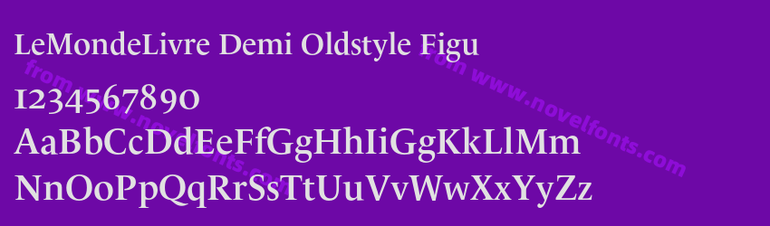 LeMondeLivre Demi Oldstyle FiguPreview