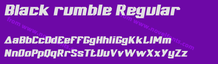 Black rumble RegularPreview Black rumble RegularPreview