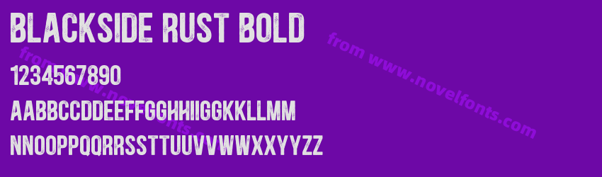 Blackside Rust BoldPreview Blackside Rust BoldPreview