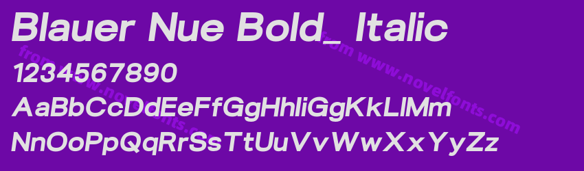 Blauer Nue Bold_ ItalicPreview Blauer Nue Bold_ ItalicPreview