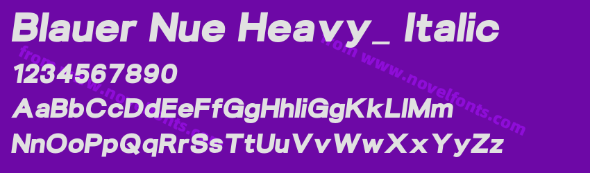 Blauer Nue Heavy_ ItalicPreview Blauer Nue Heavy_ ItalicPreview