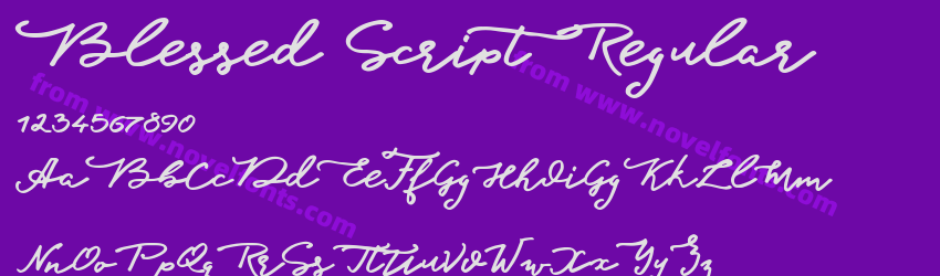 Blessed Script RegularPreview Blessed Script RegularPreview