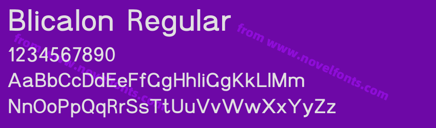Blicalon RegularPreview