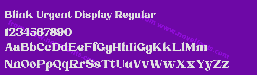 Blink Urgent Display RegularPreview Blink Urgent Display RegularPreview