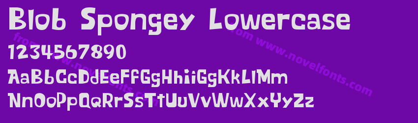 Blob Spongey LowercasePreview Blob Spongey LowercasePreview