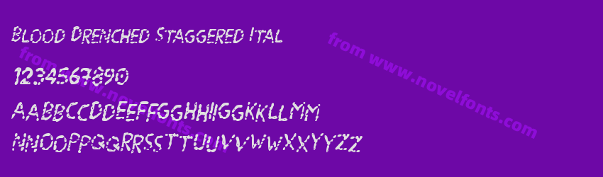 Blood Drenched Staggered ItalPreview