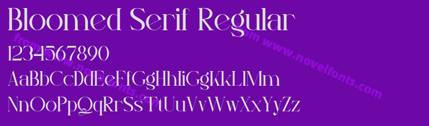 Bloomed Serif RegularPreview Bloomed Serif RegularPreview