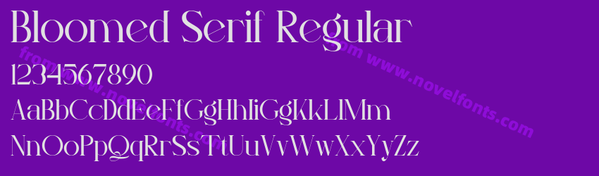 Bloomed Serif RegularPreview Bloomed Serif RegularPreview