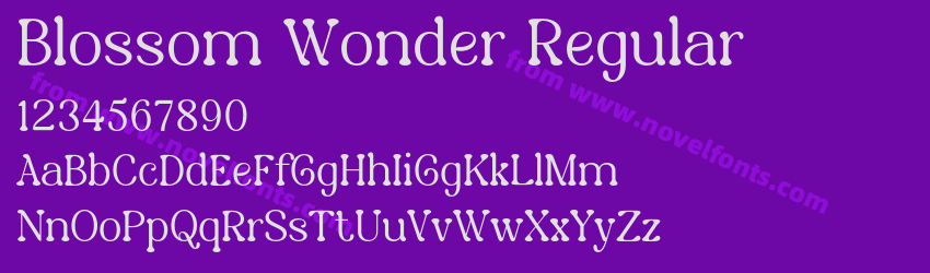 Blossom Wonder RegularPreview Blossom Wonder RegularPreview
