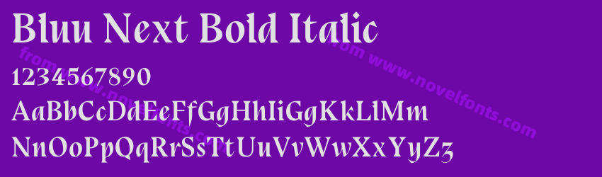 Bluu Next Bold ItalicPreview Bluu Next Bold ItalicPreview