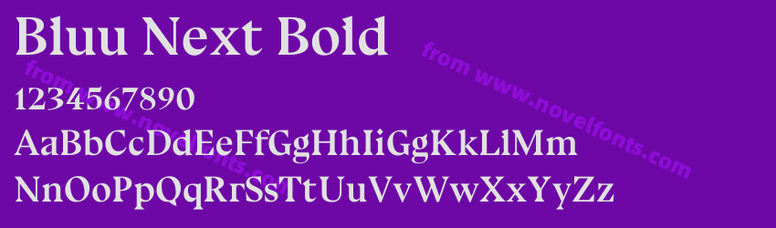 Bluu Next BoldPreview Bluu Next BoldPreview