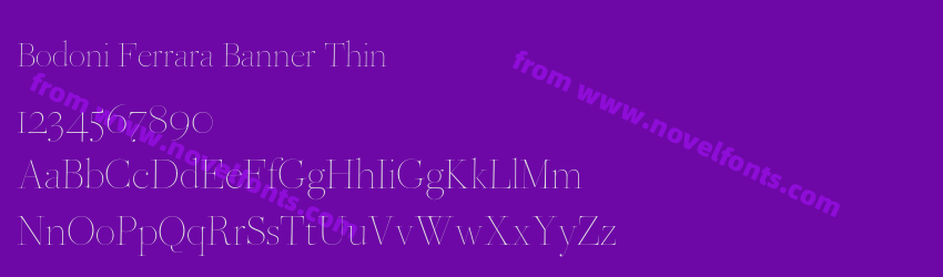 Bodoni Ferrara Banner ThinPreview Bodoni Ferrara Banner ThinPreview