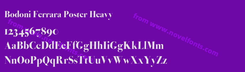 Bodoni Ferrara Poster HeavyPreview Bodoni Ferrara Poster HeavyPreview